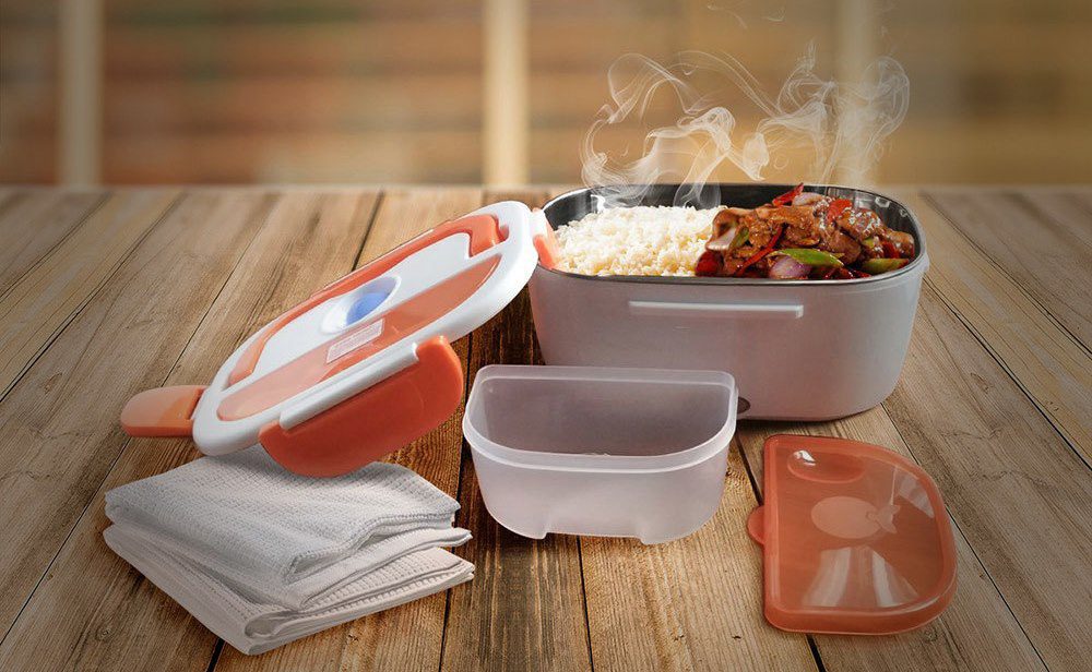 Boîte à repas chauffant électrique - Lunch box chauffante 1,05 L rechauffer  repas pas cher