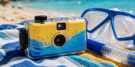 Appareil photo jetable étanche utilisé dans l’eau