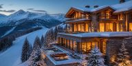 Hôtel 5 étoiles à Courchevel face aux Alpes enneigées