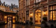 Hôtel 5 étoiles historique à Lille dans une cour pavée